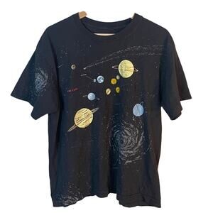 Kid Cudi Black Outer Space NASA Astronomy Tee Shirt SZ SMALL To the Moon Tour